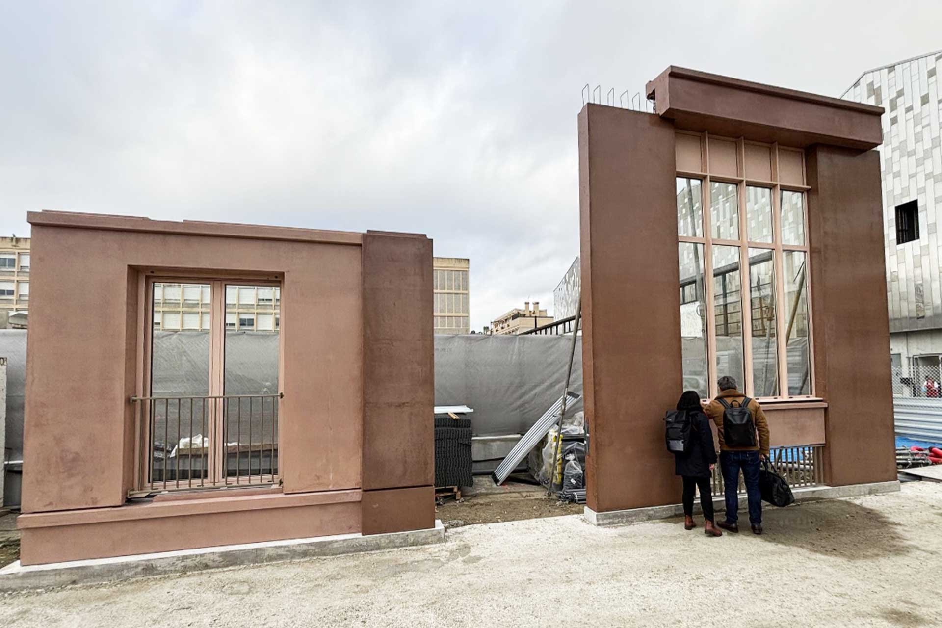 Prega Normandie préfabrique des éléments en béton coloré pour un programme immobilier au Havre