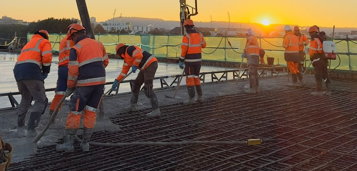 PREGA Normandie réalise les prédalles des viaducs Pasteur à Rouen